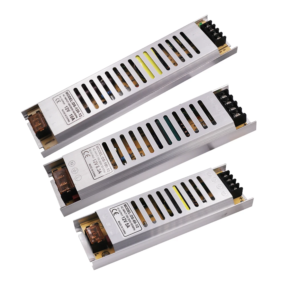 Switching Power Supply 220V To 12V 24V Transformer Source Adapter For Led Strip CCTV 400W 300W 200W 150W 100W 60W 25W | Обустройство