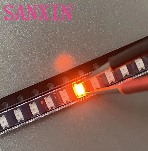 200 шт. оранжевый/янтарный 1206 SMD SMT супер яркая светодиодная лампа высокого