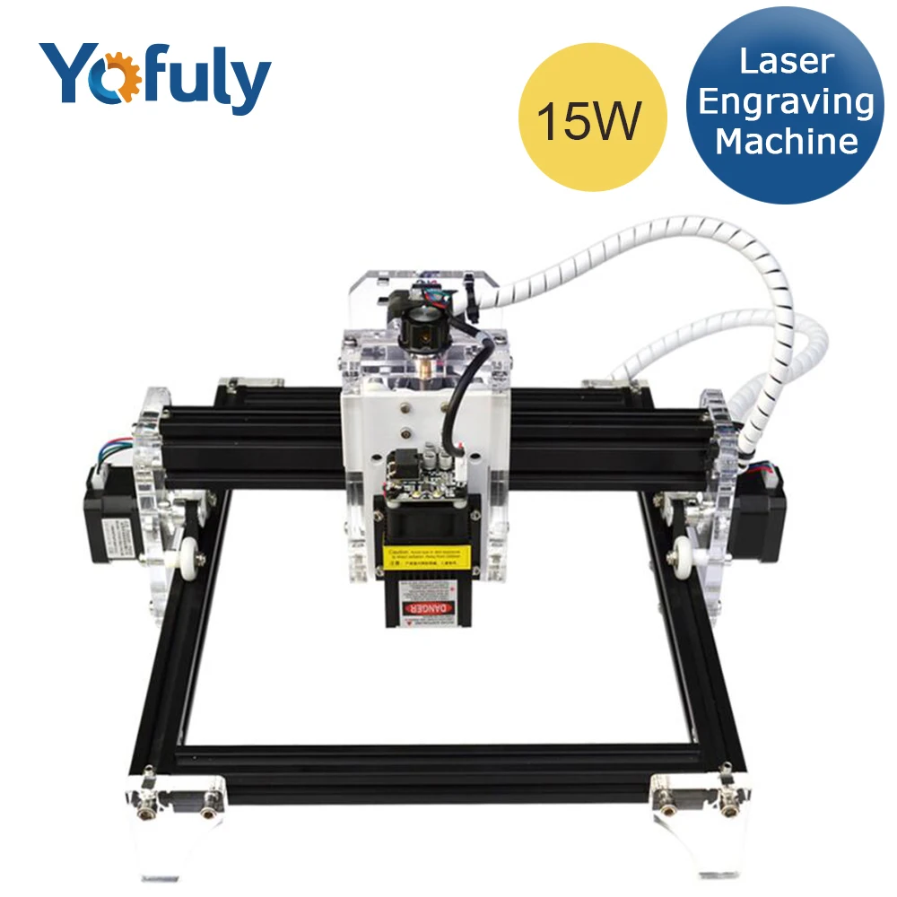 Лазерный гравировальный станок 15 Вт лазерный режущий 24 см x 19 рабочая зона