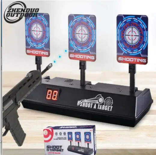 

Электронный автоматический сброс цели 3 снайперская винтовка гелевые шарики бластерный игрушечный пистолет