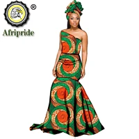 2019 african long maxi dresses for women dressheadwrap ankara fabric floor dress party wedding bazin riche afripride s1925082
