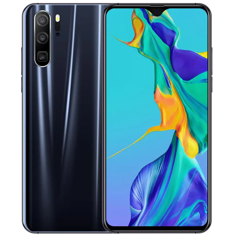 Смартфонов M13 Android уход за кожей лица разблокированный 4G Оперативная память 64G Встроенная память 4 ядра 13MP капли воды 6,3 дюймов мобильный телефон