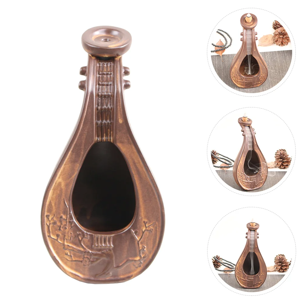 

Simulated Pipa Aroma Therapy Burner Ceramic Incense Burner Desktop Ornament