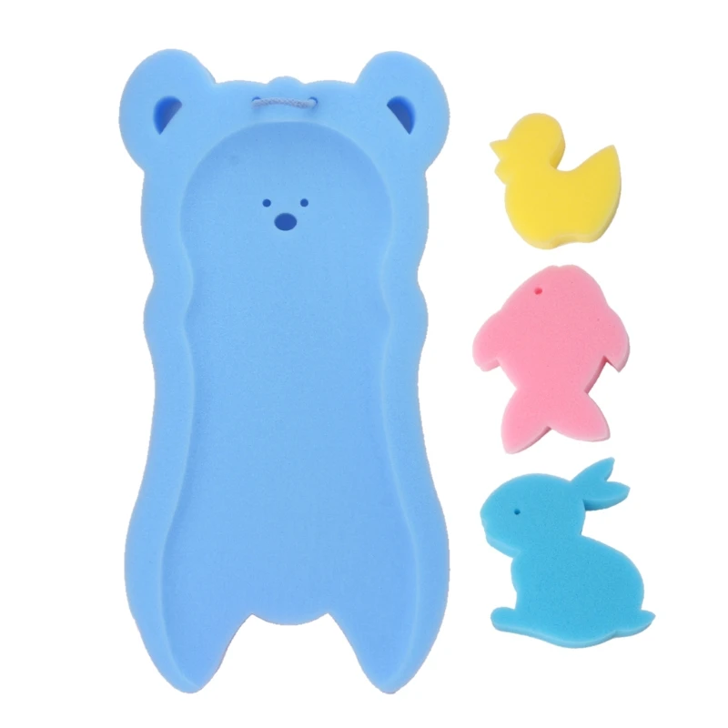 

J2FF Newborn Anti-slip Sponge Pad Baby Bath Tub Bathing Pad Infant Shower Baby Care