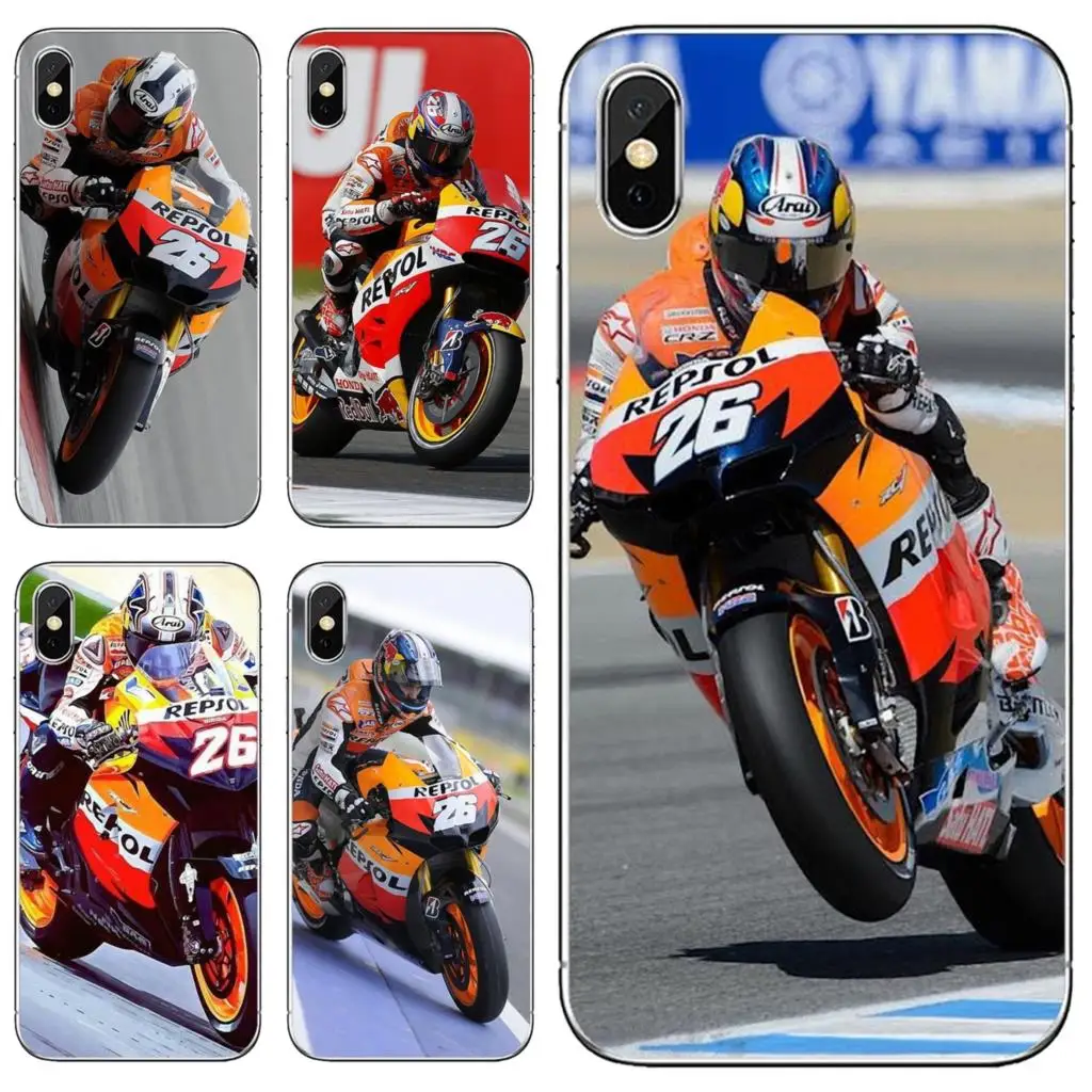 

For iPod Touch iPhone 10 11 12 Pro 4S 5S SE 5C 6 6S 7 8 X XR XS Plus Max 2020 Phone Case Dani-Pedrosa-26-motorcycle-autobike