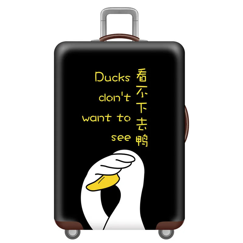 V Luggage cover Эластичные Защитные чехлы для багажа с животным узором, Чехол для багажа, подходит для 18-32 дюймов, пылезащитный чехол для чемодана, аксессуары для путешествий - Цвет: V Luggage cover