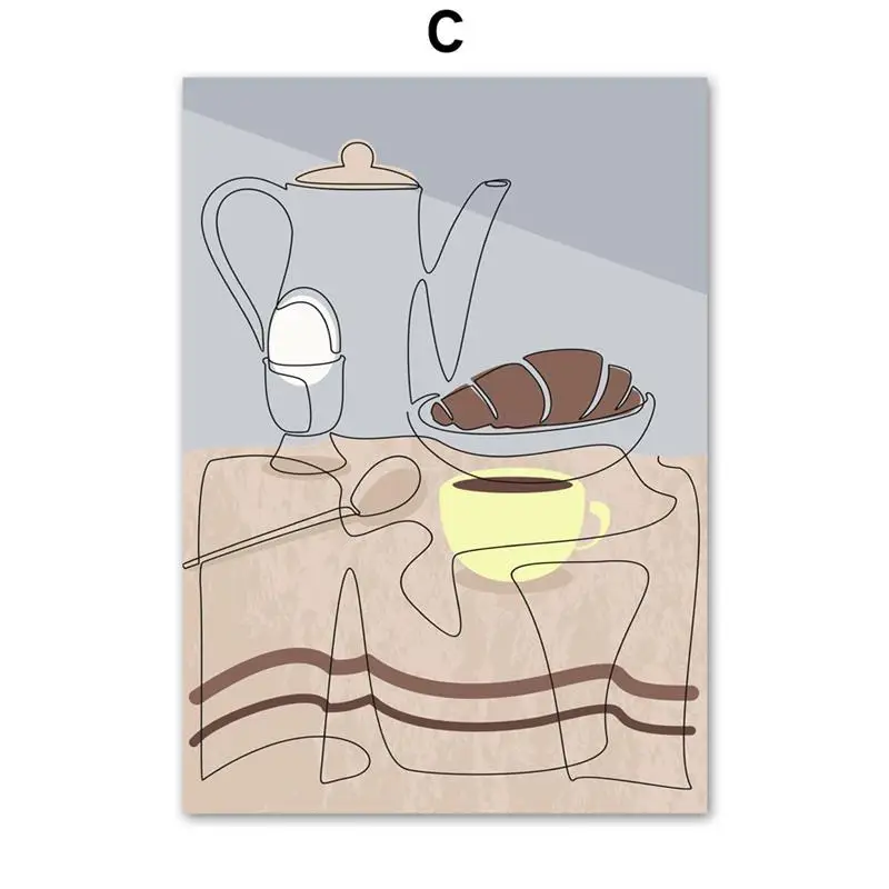 

Nordic Poster Wall Art Canvas Painting Abstract Flower Vase Beige Posters And Prints Wall Pictures For Living Room Kitchen Decor