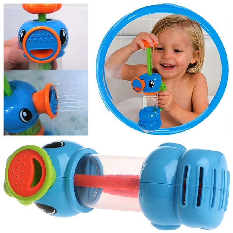 

Funny Hippocampal Shape Baby Shower Head Bath Toys Water Sprayer Seahorse Pump Replace Shower Bath Sprinkler