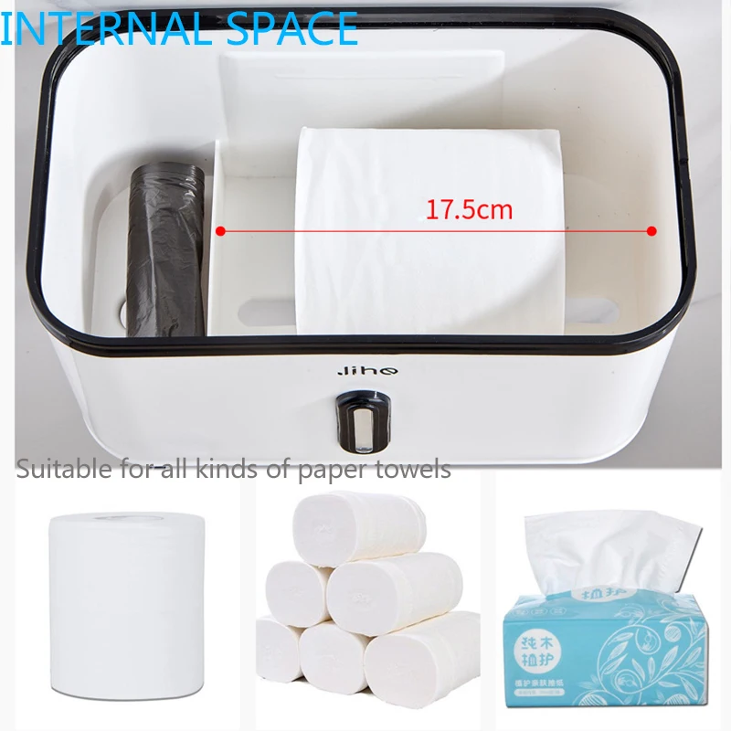 Держатель для туалетной бумаги ванной комнаты Комплект полок настенный ящик