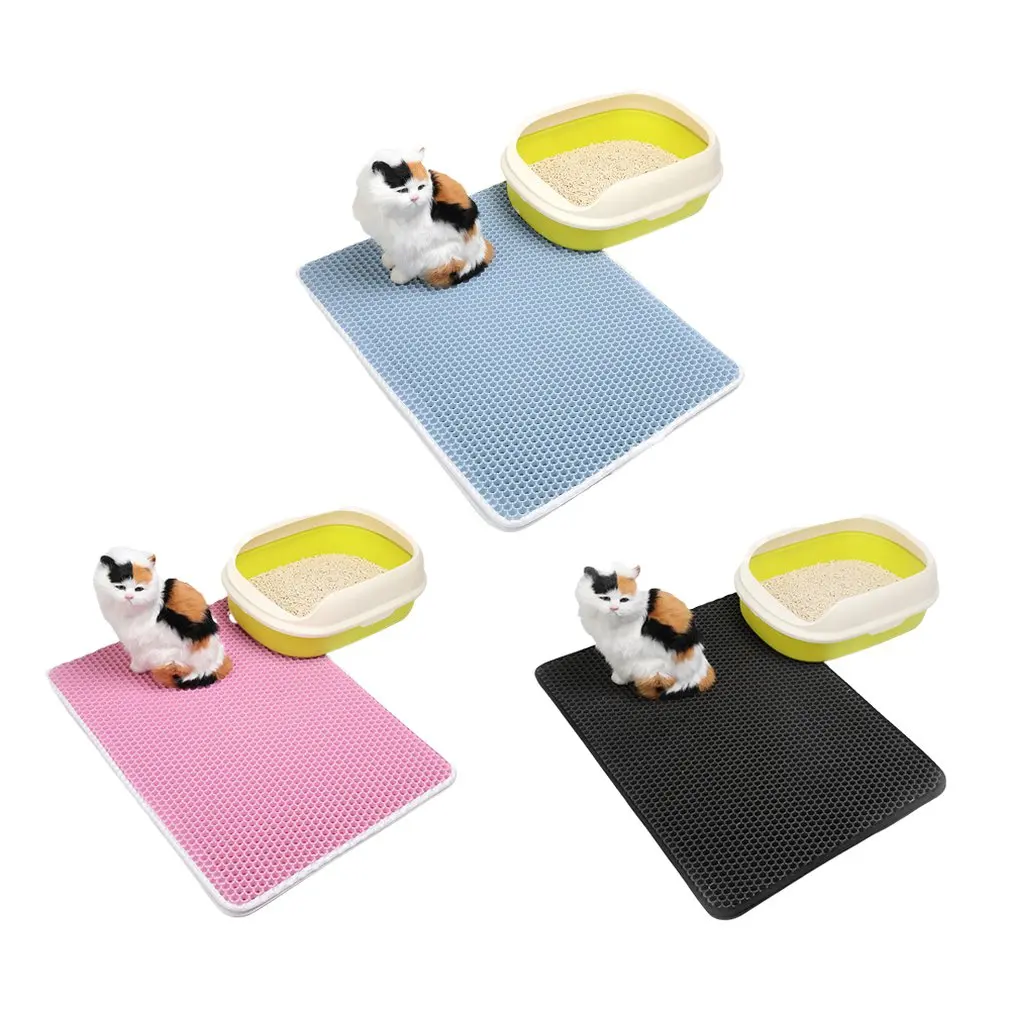 Splash Reusable Cat Sand Box Waterproof Potty Pet Toilet Universal Products Eva Double Litter Mat | Дом и сад