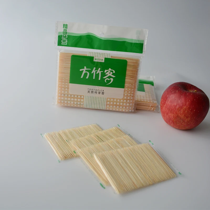 

1000PCS/Bag Bamboo Toothpicks Disposable Natural Fruit Double-Headed Tooth Stick Family Restaurant Nursing Tool Portable