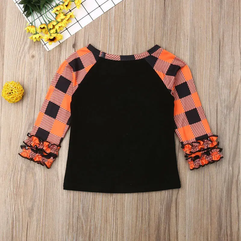 PUDCOCO/Коллекция 2019 года одежда на Хэллоуин Детские хлопковые футболки для девочек
