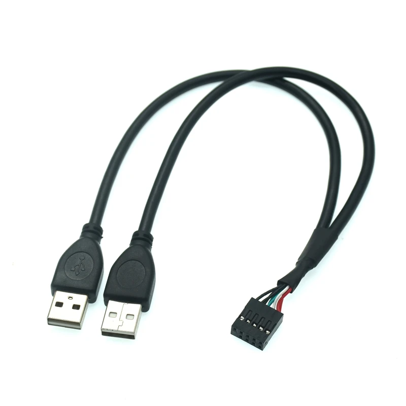 Материнская плата для ПК USB2.0 9-контактный разъем Мама на два USB-разъема |