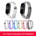 Ремешок для браслета Xiaomi Mi Band 5 Miband 6, прозрачный, с изменением цвета, браслет Correa для Xiaomi 34