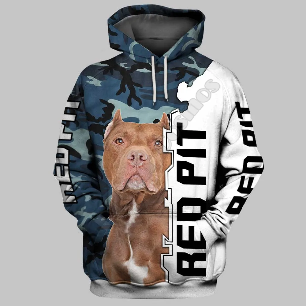 

Red Pit 3D Hoodies Printed Pullover Men For Women Funny Sweatshirts Sweater Animal Hoodies Drop Shipping 06