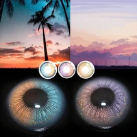 bio essence 1pair colored contact lenses for eyes aether series beauty lentille purple blue fashion beauty makeup lens