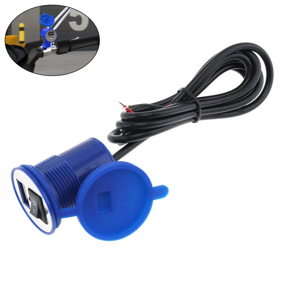 

Waterproof USB Nozzle Universal USB Vehicle Charger Mobile Phone Charger Women