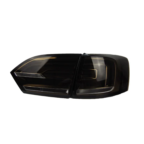 AKD Тюнинг автомобилей задние фонари для VW Jetta MK6 2012 Задние Фонари светодиодный DRL ходовые фары, противотуманные фары ангельские глаза задние парковочные огни - Цвет: Черный