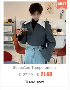 SuperAen/женские рубашки в Корейском стиле; Модные женские блузки из хлопка; Новинка года; повседневная женская одежда