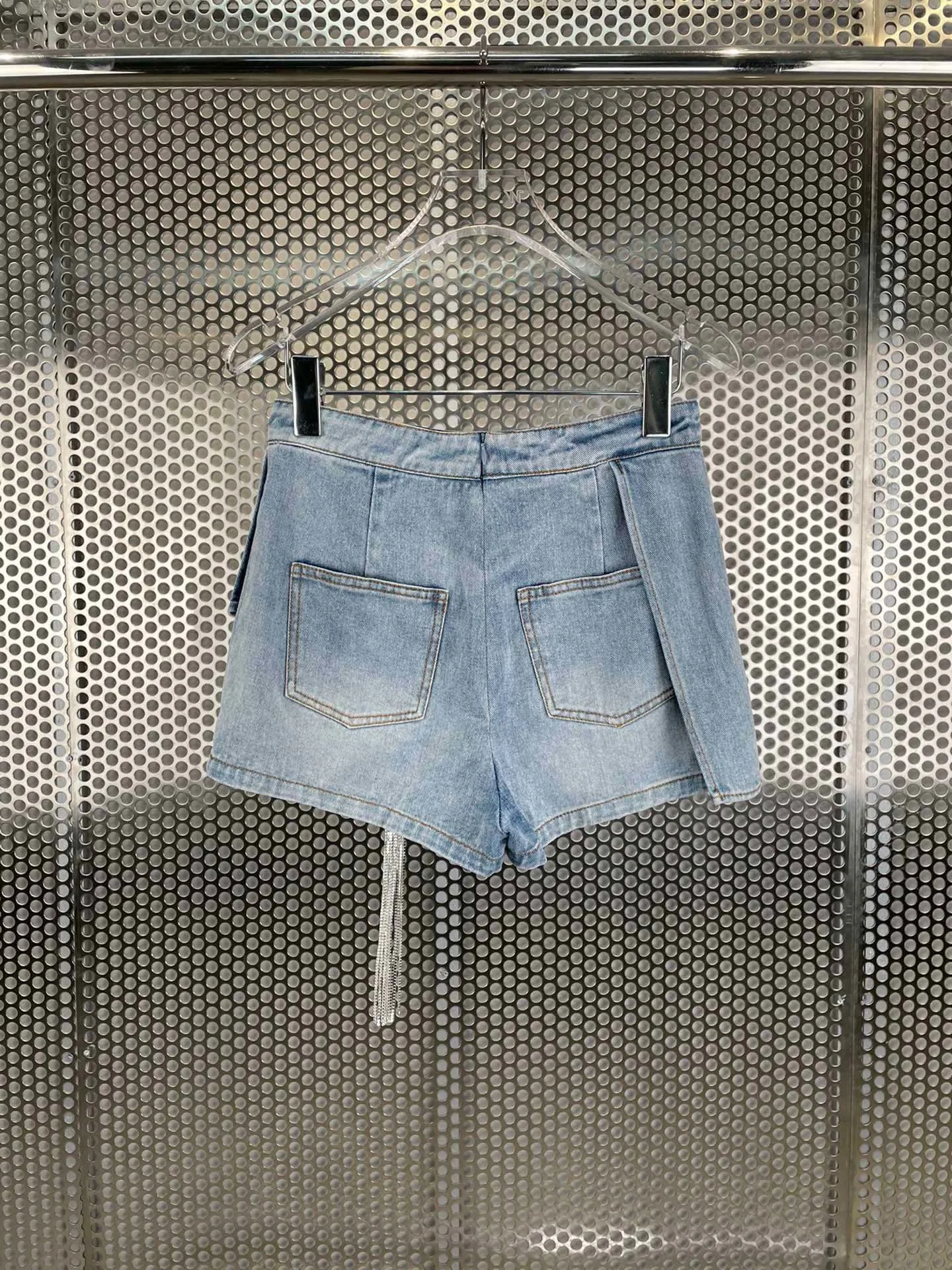 

Повседневная летняя новая женская джинсовая мини-юбка со стразами 2021SS для женщин Ddxg2v 5,12