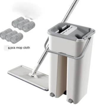 Швабра с распылителем Wonderlife автоматическая тряпка отжимом без рук ультратонкое