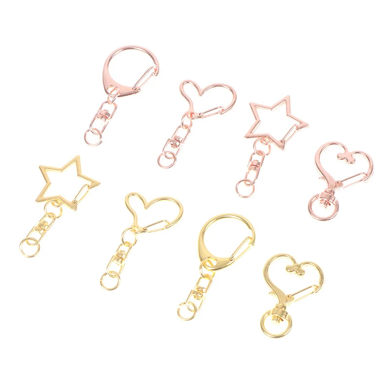 

10pc Metal Swivel Clasp Snap Hooks Key Ring DIY Making KeyChain Jewelry Supplies