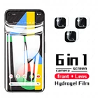 Изогнутая мягкая Гидрогелевая пленка 999D для Google Pixel 4a, Защита экрана для объектива камеры Google Pixel 5 4 A, закаленное стекло