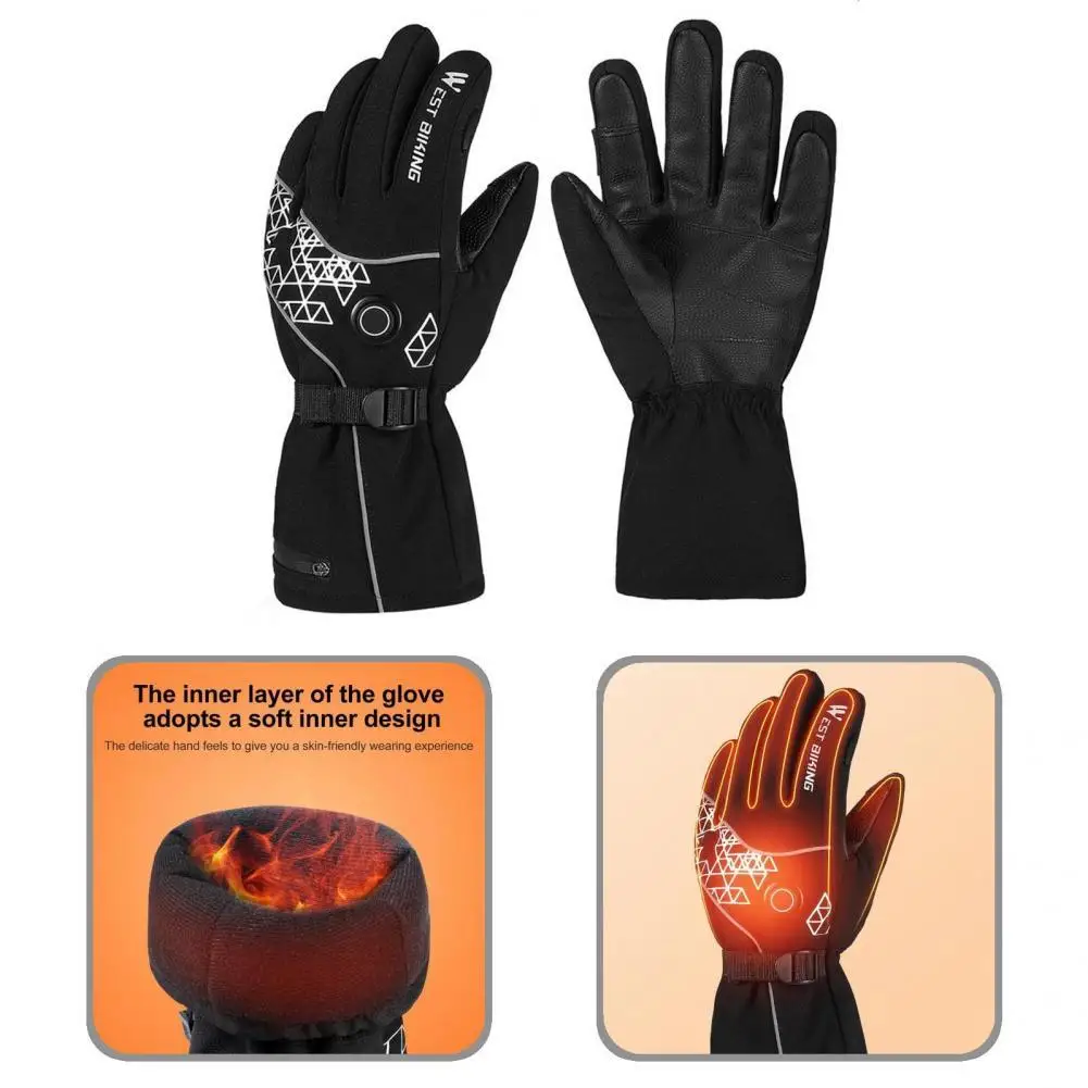 

Motorcycle Gloves Waterproof Racing Gloves Unisex Fine Workmanship Fashion Motorcycle Winter Heated Gloves