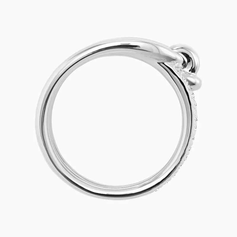 

Fashion And Popular SWA New LIFELONG WIDE RING Modern And Unique Tie Knot Decorated Female Engagement Ring Jewelry Romantic Gift