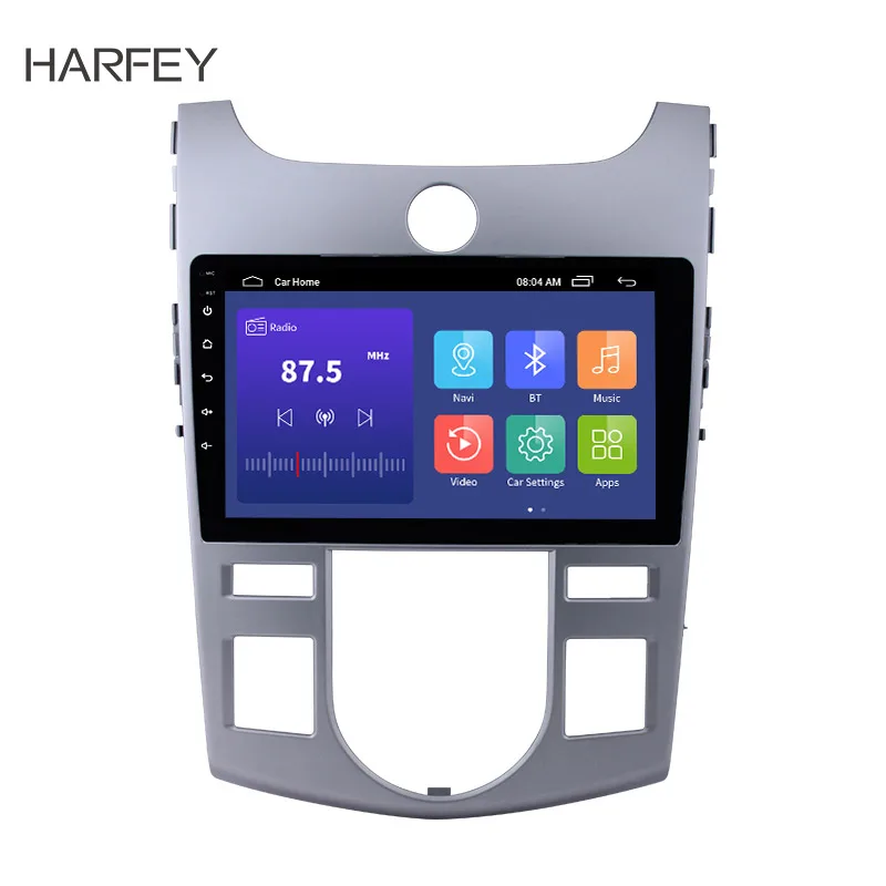 Harfey 2din android автомобильный 9 ''автомобильный радиоприемник с навигацией GPS