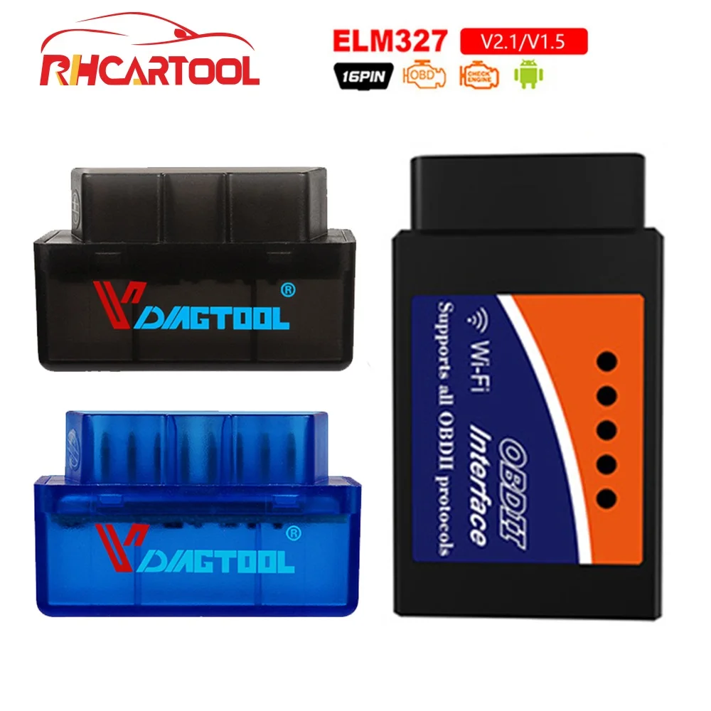 Мини ELM327 wifi V2.1 V1.5 для Android Torque OBD 2 интерфейс OBD2 сканер ELM 327 устройство считывания