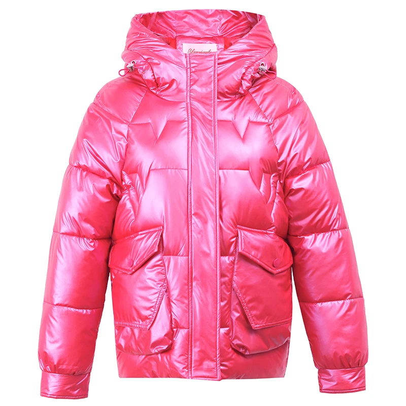 Зимнее женское пальто ISENMAL модное для девочек повседневные короткие