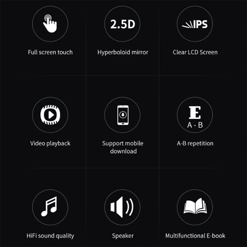 X60 MP3 музыкальный плеер портативный без потерь звук MP4 Bluetooth FM