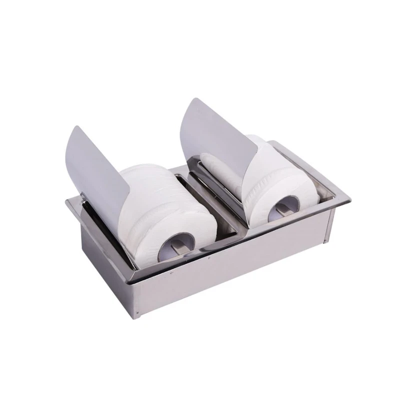 Настенный держатель для туалетной бумаги из нержавеющей стали с двойной сеткой |