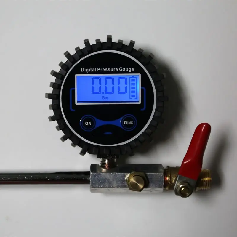 

Dual Head Tire Inflator with Pressure Gauge 0-200PSI for Truck, Car, Bike, Motor