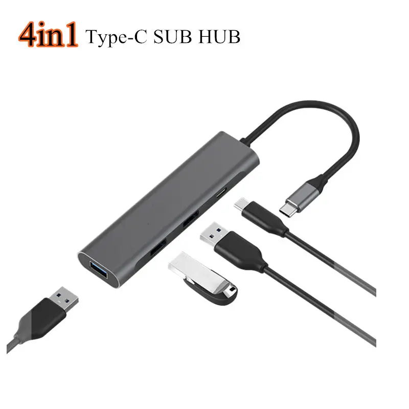 Type C PD Быстрая зарядка USB C концентратор для нескольких USB 3,0 HDMI док-станция адаптер для смартфонов Macbook Pro Аксессуары USB-C USB C концентратор