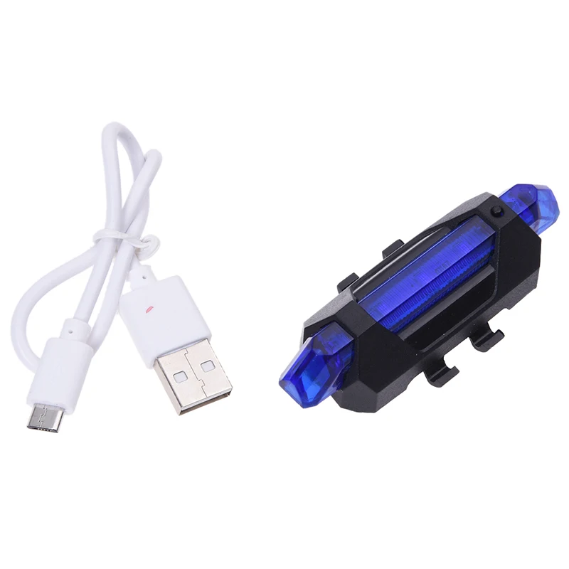5 светодиодных задних фонарей для велосипеда USB перезаряжаемая велосипедная