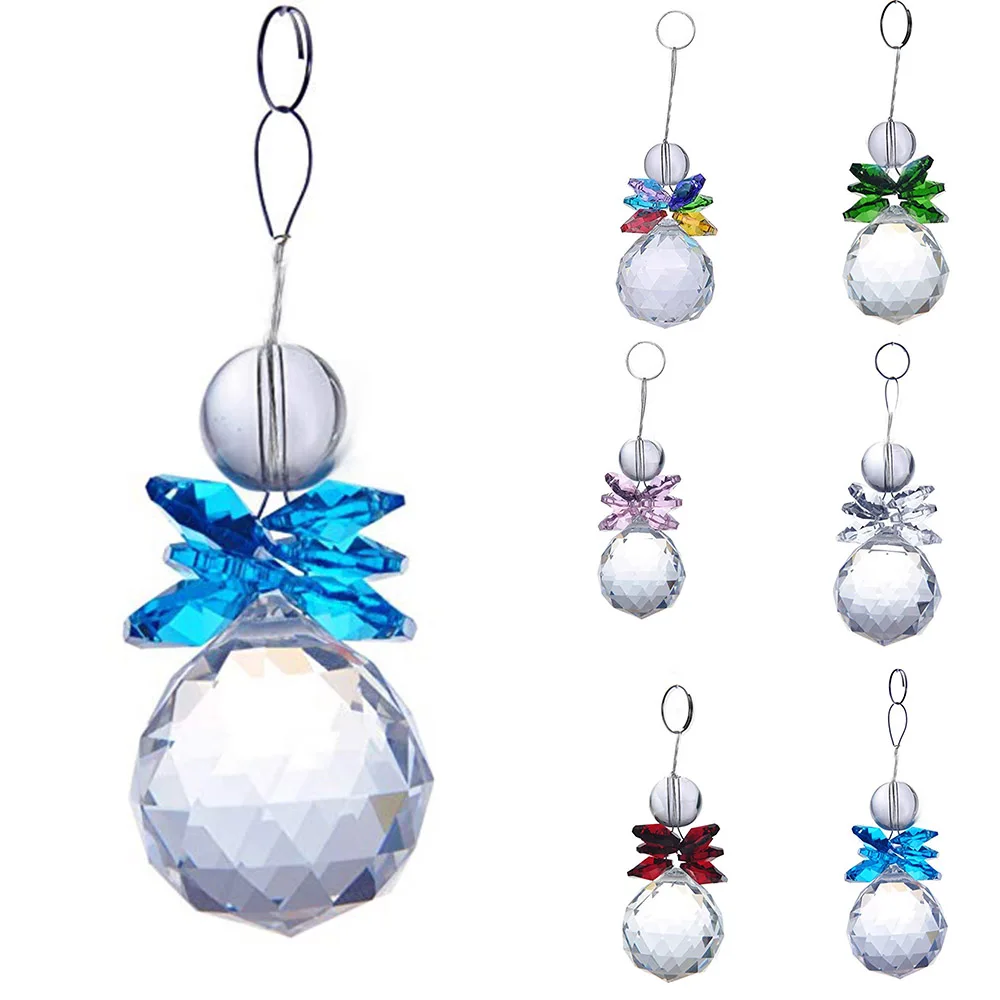 1pc Crystal Glass Prisms Drop Pendant Hanging Car Door Chandelier Wedding Decor | Дом и сад