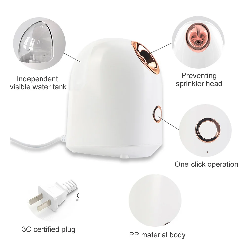 

7 Color Led Facial Mask Light Therapy + Nano Mist Sparyer Face Steamer Moisturizing Beauty Machine Set For Women Face Skin Care