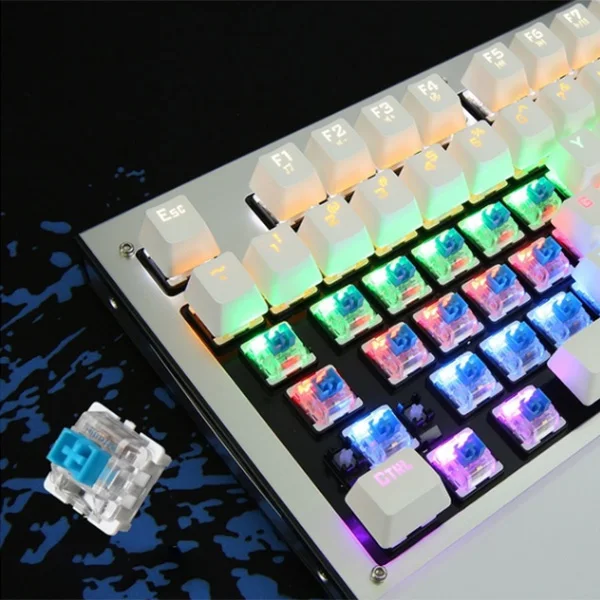 

Gaming Mechanical Keyboard Backlit USB Wired 26 Keys Anti-ghosting Game Keyboard AS99