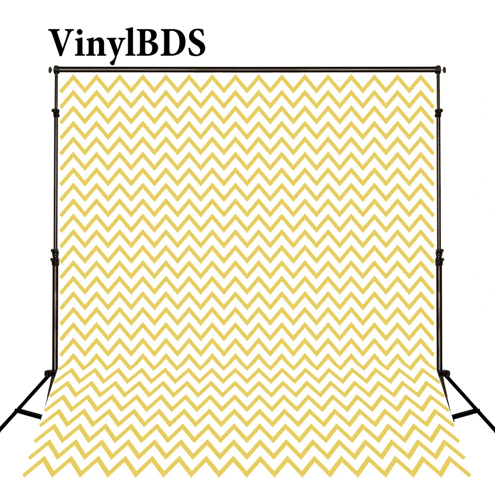 

VinylBDS Photo Backdrops Yellow Wave Wall Photography Baby Backdrop Wood Floor Backgrounds For Photo Studio