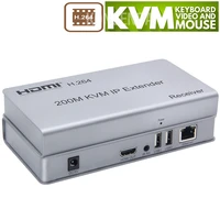 h 264 hdmi kvm extender over ip rj45 ethernet network kvm extender hdmi 200m over utpstp kvm extender cat6 usb keyboard mouse