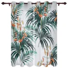 Шторы для использования на открытом воздухе с тропическим растением, для спальни, кухни, гостиной, роскошная драпировка, большие занавески