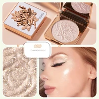 new nude color high gloss powder glitter rose diamond palette makeup radiant facial contour shimmer ginger high gloss cosmetics