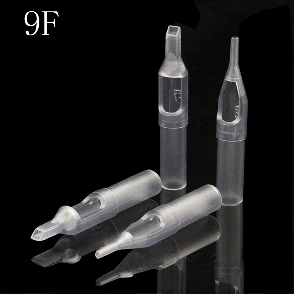 PEPAX 100 шт Ассорти Размер татуировки наконечники трубы 9F для иглы круглые алмазные