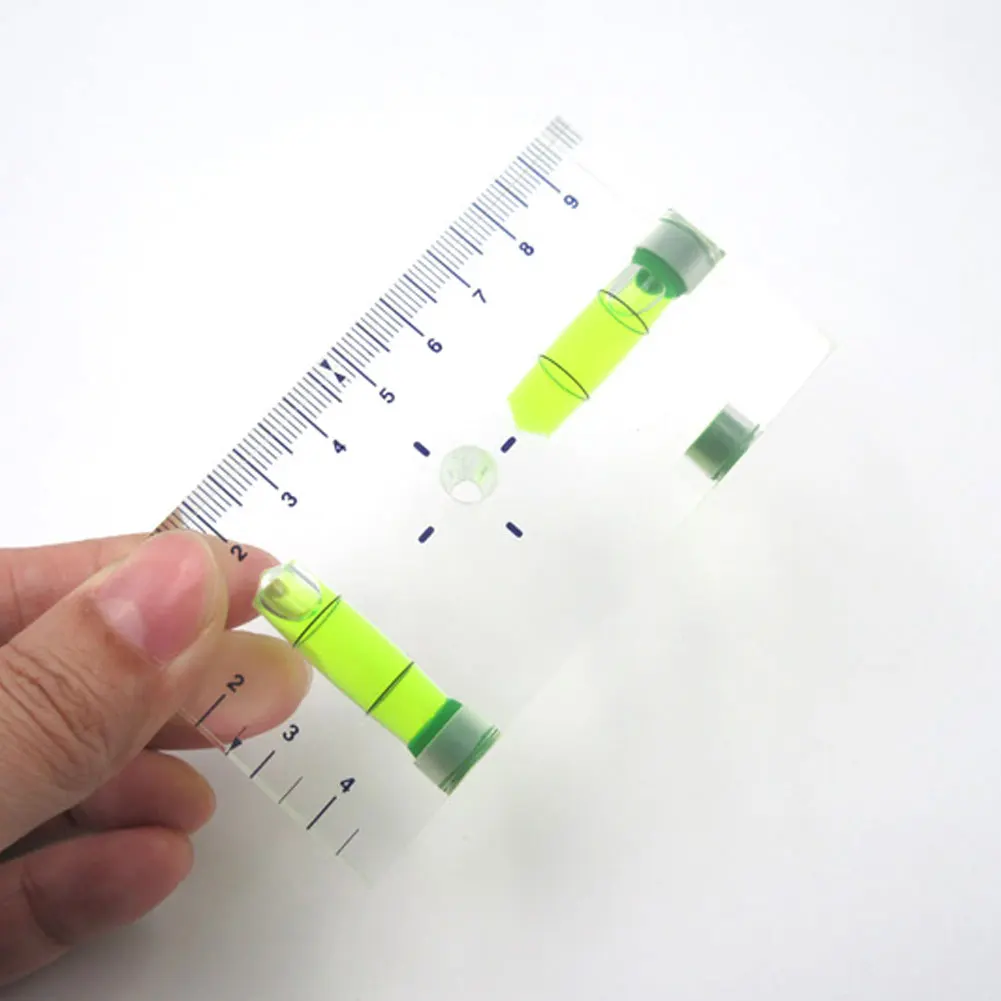 

Mini T-Type Spirit Level Bubble Level Acrylic Leveler Measuring Level Adjustment for Quickly Measuring Accessories