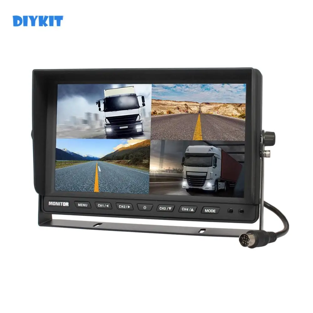 DIYKIT автомобильный монитор заднего вида с цветным 4 дюймовым четырехъядерным ЖК
