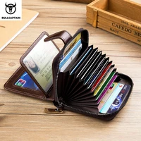 bullcaptain mens leather wallet business wallets multifunction multifunctional business card holder small card box