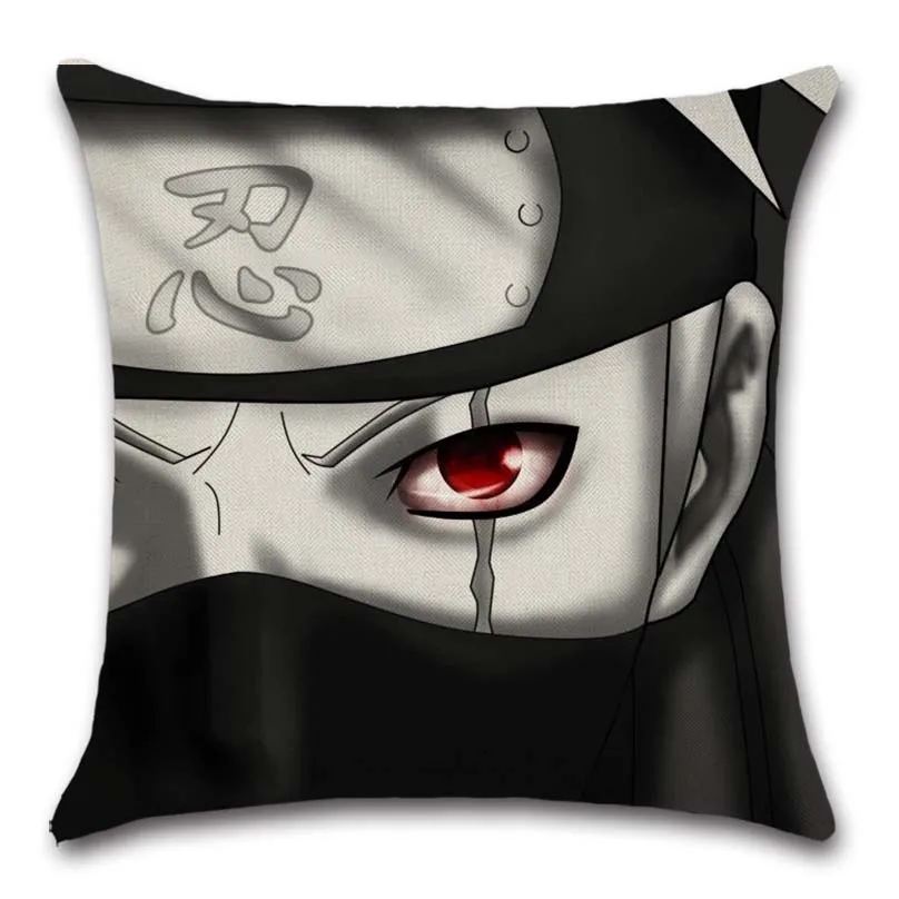 

Comic cartoon Sharingan eyes printed cotton cushion cover Chair seat sofa Decoration Home kids friend room present Pillowcase