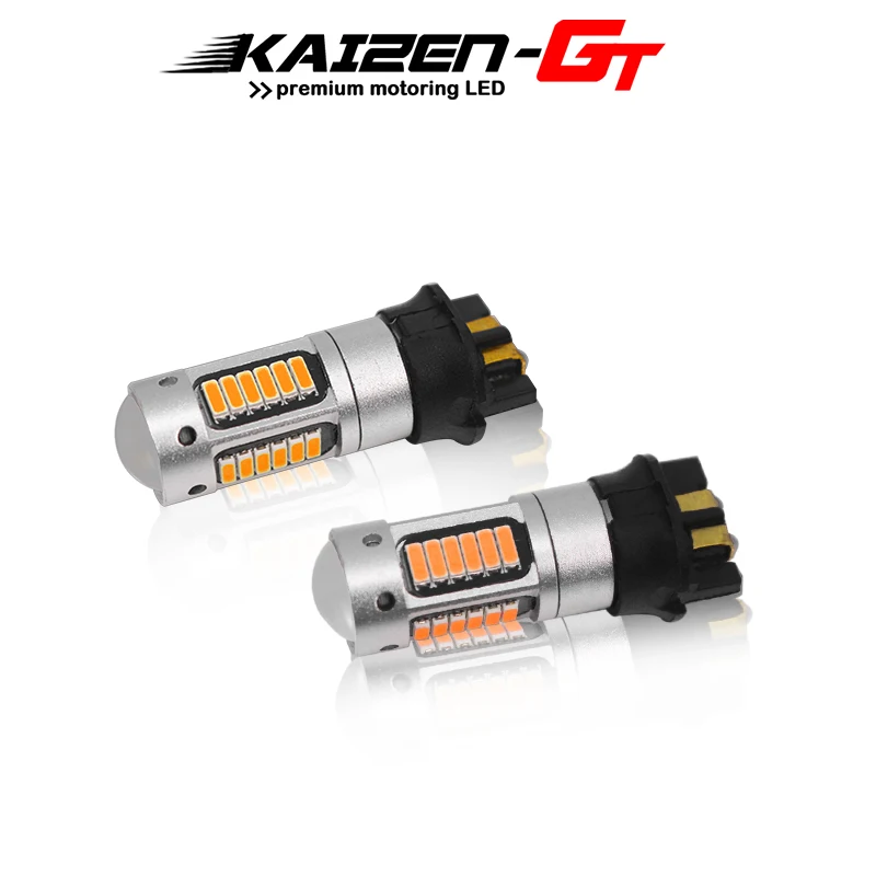 

Лампы PWY24W PW24W для Audi A3, A4, MK7, Golf, CC, Ford Fusion, Передние поворотники, 2 шт., 12 В, без hyper flash, без ошибок янтарного цвета